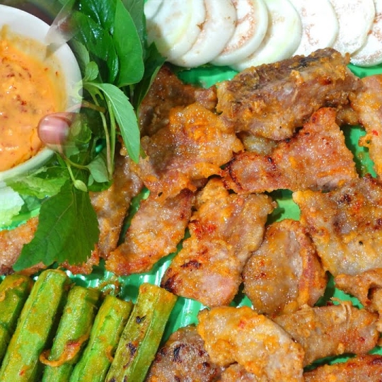 Vú Heo Nướng Chao